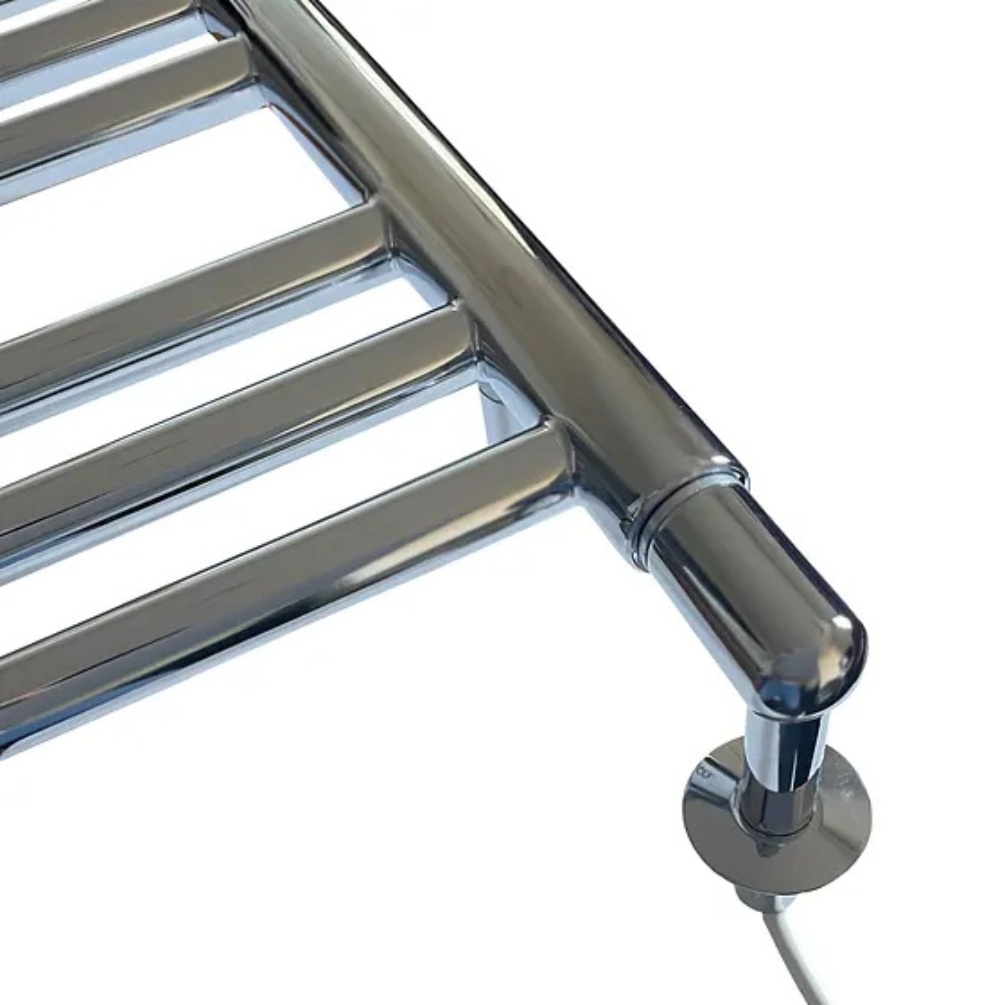 Product cut out image of the Radox Chrome Electric Radiator Hardwire Kit right-side